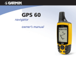 Garmin GPS 60 GPS Receiver User Manual
