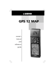 Garmin GPS 12 MAP GPS Receiver User Manual