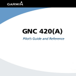 Garmin GNC 420(A) GPS Receiver User Manual