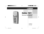 Garmin Geko 101 GPS Receiver User Manual