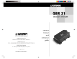 Garmin GBR 21 GPS Receiver User Manual