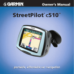 Garmin C510 GPS Receiver User Manual