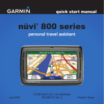 Garmin 800 Series GPS Receiver User Manual