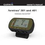 Garmin 401 GPS Receiver User Manual
