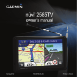 Garmin 2585T GPS Receiver User Manual