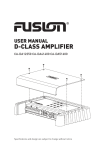 Fusion CA-DA41400 Car Amplifier User Manual