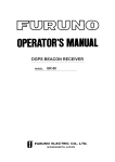Furuno GR-80 GPS Receiver User Manual