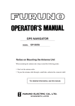 Furuno GP-30/35 GPS Receiver User Manual