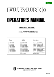 Furuno FAR-2805 Series Radar Detector User Manual