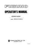 Furuno 851 MARK-2 Radar Detector User Manual