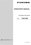 Furuno 1732 Radar Detector User Manual