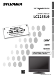 FUNAI LC225SL9 Flat Panel Television User Manual