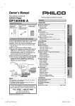 FUNAI DP100HH8A CD Player User Manual