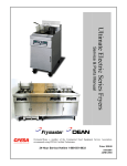 Frymaster Ultimate Electric Series Fryer User Manual