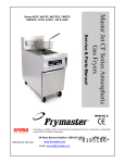 Frymaster J65X Fryer User Manual