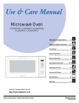 Frigidaire GLMB209DS Microwave Oven User Manual