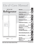 Frigidaire FSC23R5DSB1 Refrigerator User Manual