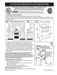 Frigidaire 318201724 Range User Manual