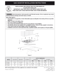Frigidaire 318201452 Cooktop User Manual
