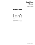 Frigidaire 318200852 Range User Manual