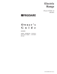 Frigidaire 318200805 Range User Manual