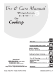 Frigidaire 318200682 (0604) Rev Cooktop User Manual