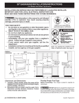 Frigidaire 316259343 Range User Manual