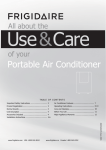 Frigidaire 2020252A0373 Air Conditioner User Manual