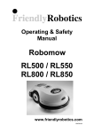 Friendly Robotics RL550 Lawn Mower User Manual