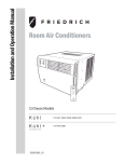 Friedrich SQ08 Air Conditioner User Manual