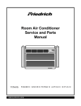 Friedrich CP08A10 Air Conditioner User Manual