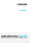 Freecom Technologies Hard Drive Dock Quattro Computer Drive User Manual