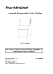 Franklin Industries, L.L.C. FIM400 4100 Ice Maker User Manual