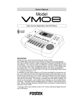 Fostex VM08 Musical Instrument User Manual