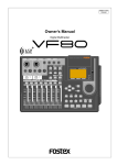 Fostex Music Mixer Music Mixer User Manual