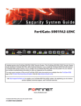 Fortinet 5001FA2-LENC Network Card User Manual