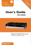 Fortec FS-4300 Car Satellite Radio System User Manual