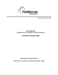FieldServer FS-8704-12 Computer Drive User Manual
