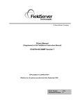 FieldServer FS-8704-09 SNMP Computer Drive User Manual