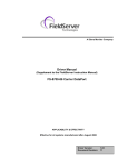 FieldServer FS-8700-86 Computer Drive User Manual