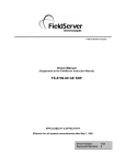 FieldServer FS-8700-66 Computer Drive User Manual