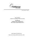FieldServer FS-8700-105 Computer Drive User Manual