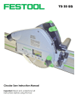 Festool PD561438 Cordless Saw User Manual