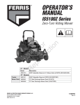 Ferris Industries 5900591 Lawn Mower User Manual