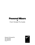 Fender SR-6520PD DJ Equipment User Manual