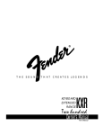 Fender P/N 048502 Musical Instrument Amplifier User Manual