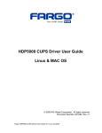 FARGO electronic HDP5000 Computer Drive User Manual