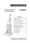 Fantom Vacuum FC285H Vacuum Cleaner User Manual
