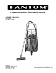 Fantom Vacuum CW233H Vacuum Cleaner User Manual