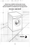 Fagor America FAS 3612 Washer/Dryer User Manual